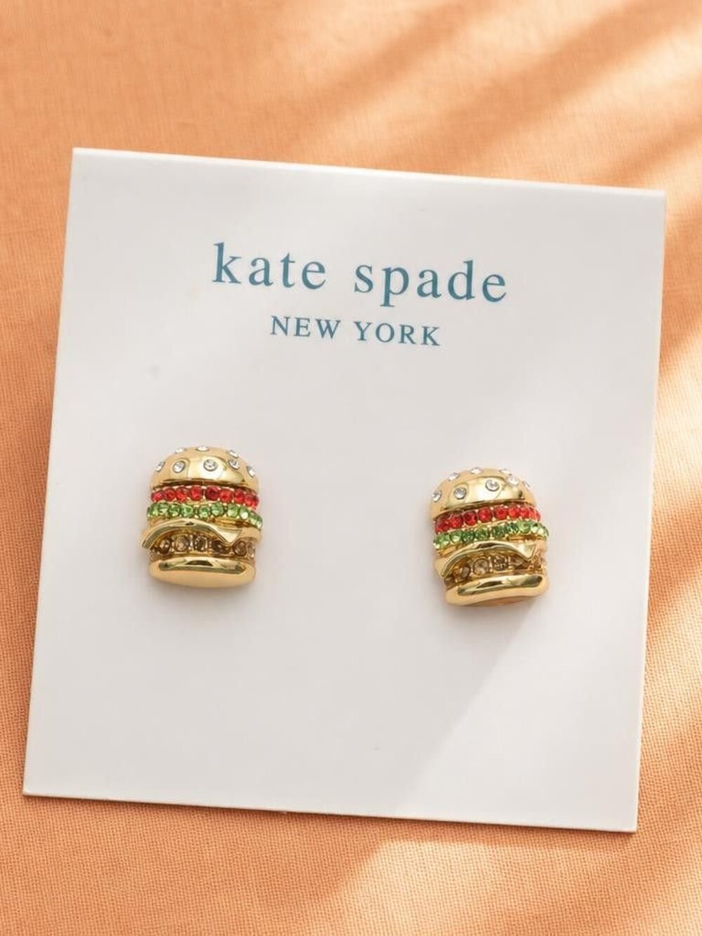 Kate Spade burger studs